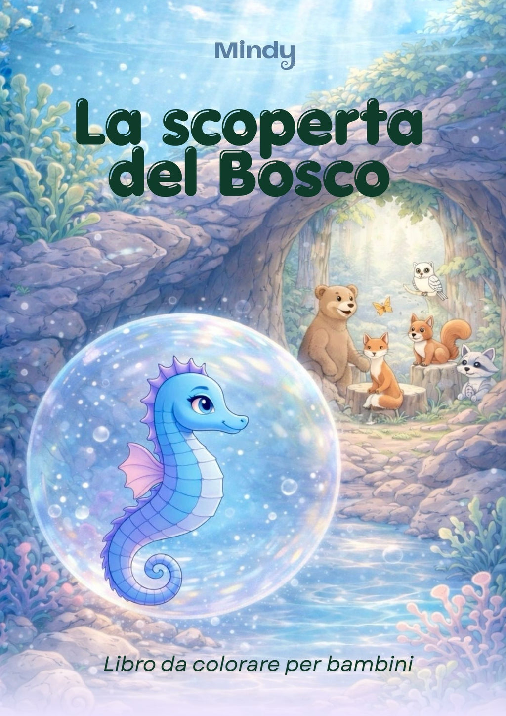 La scoperta del Bosco - libro da colorare per bambini