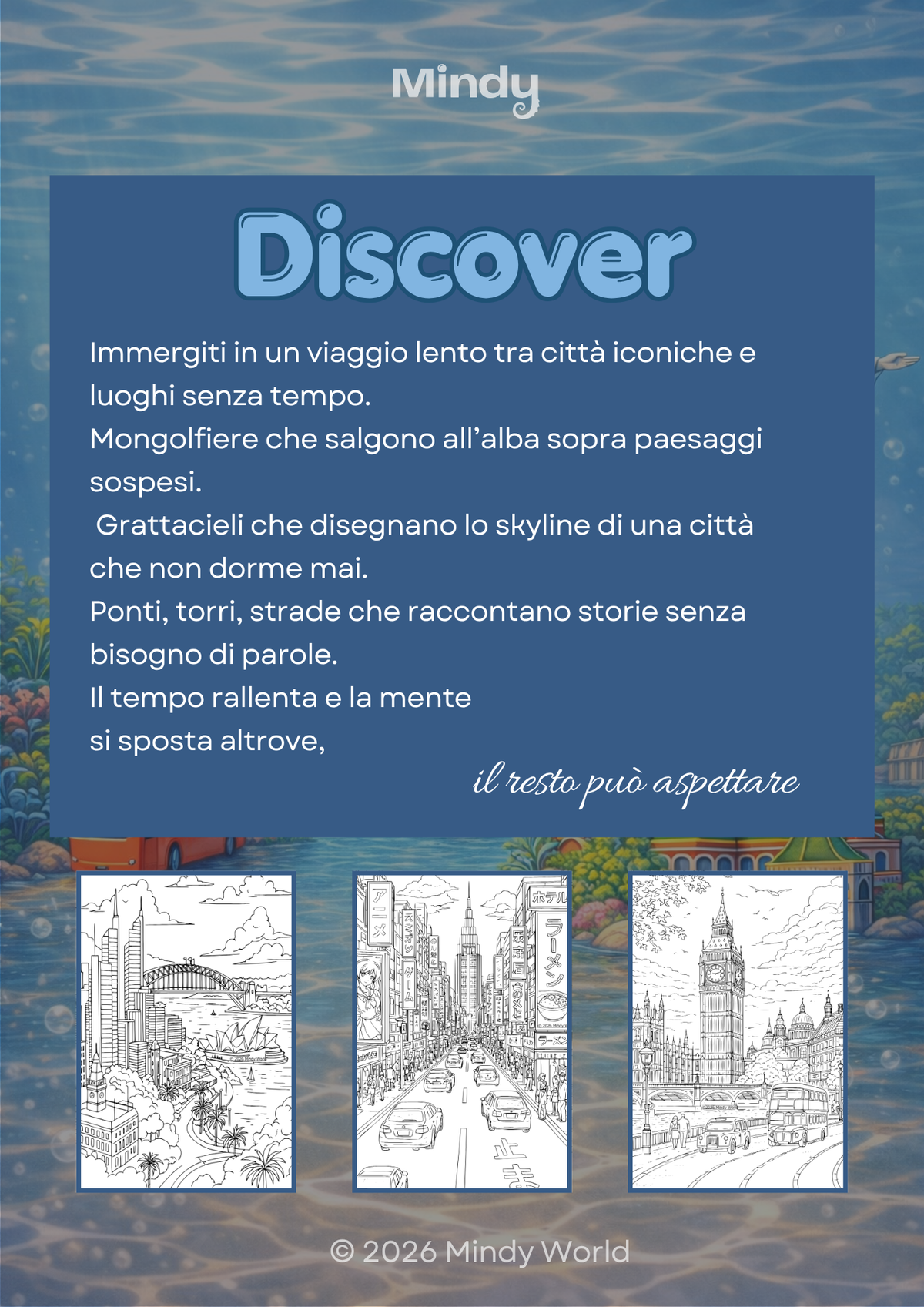 Discover - Città iconiche da colorare