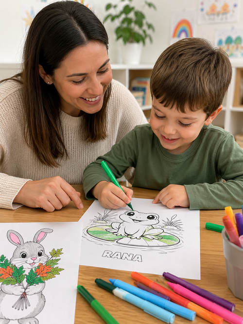 La scoperta del Bosco - libro da colorare per bambini